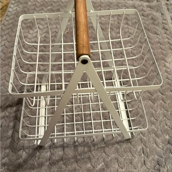 White Metal Tiered Basket - Picture 3 of 4